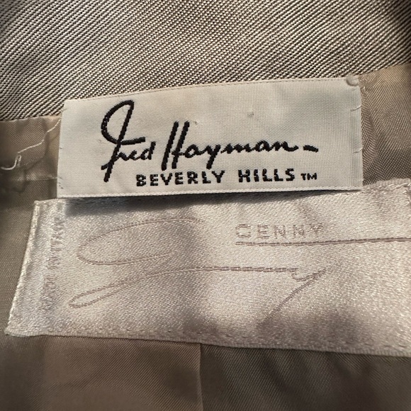Fred Hayman Beverly Hills silver jacket blazer size 4 - Picture 10 of 15